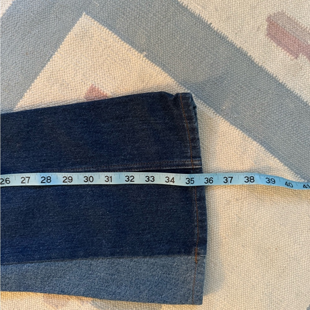 Alexander Mcqueen Blue Patchwork Flare Jeans - image 8